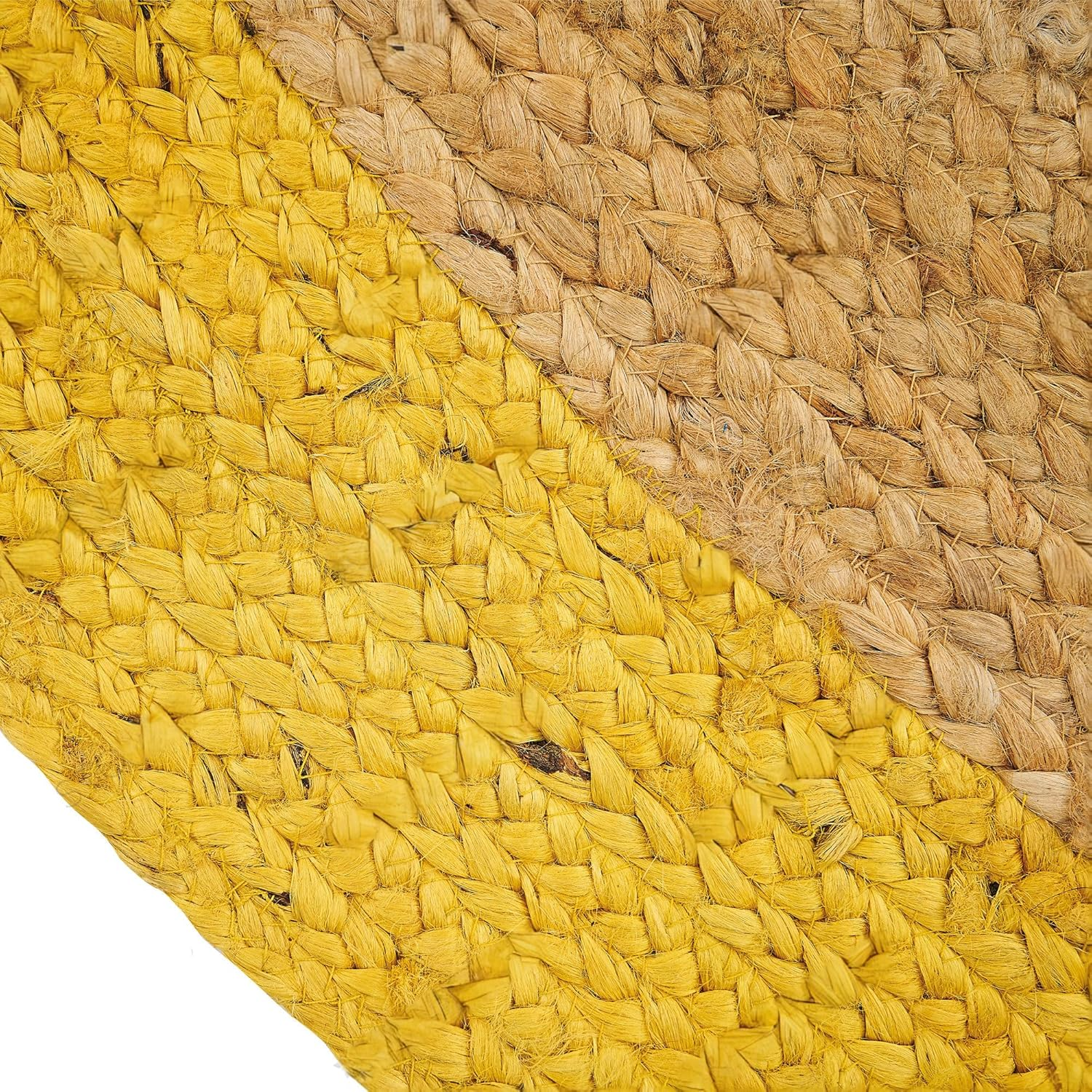 Yellow Jute Round Rug Natural Braided Area Rug Natural Braided Area Rug