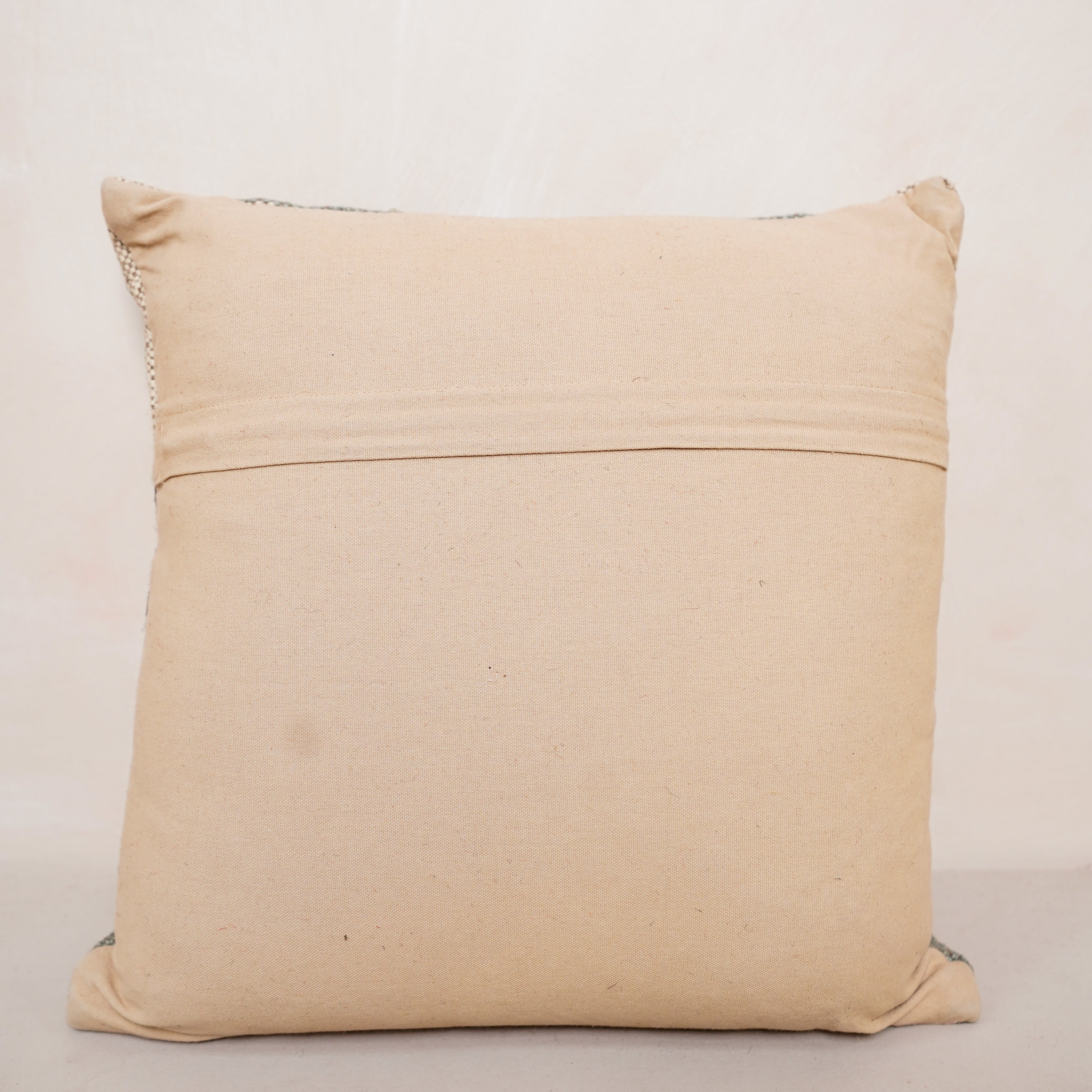 Handwoven Kilim Cushion Cover Blue Gray Tribal Throw Pillow Boho Cotton Decorative Pillow