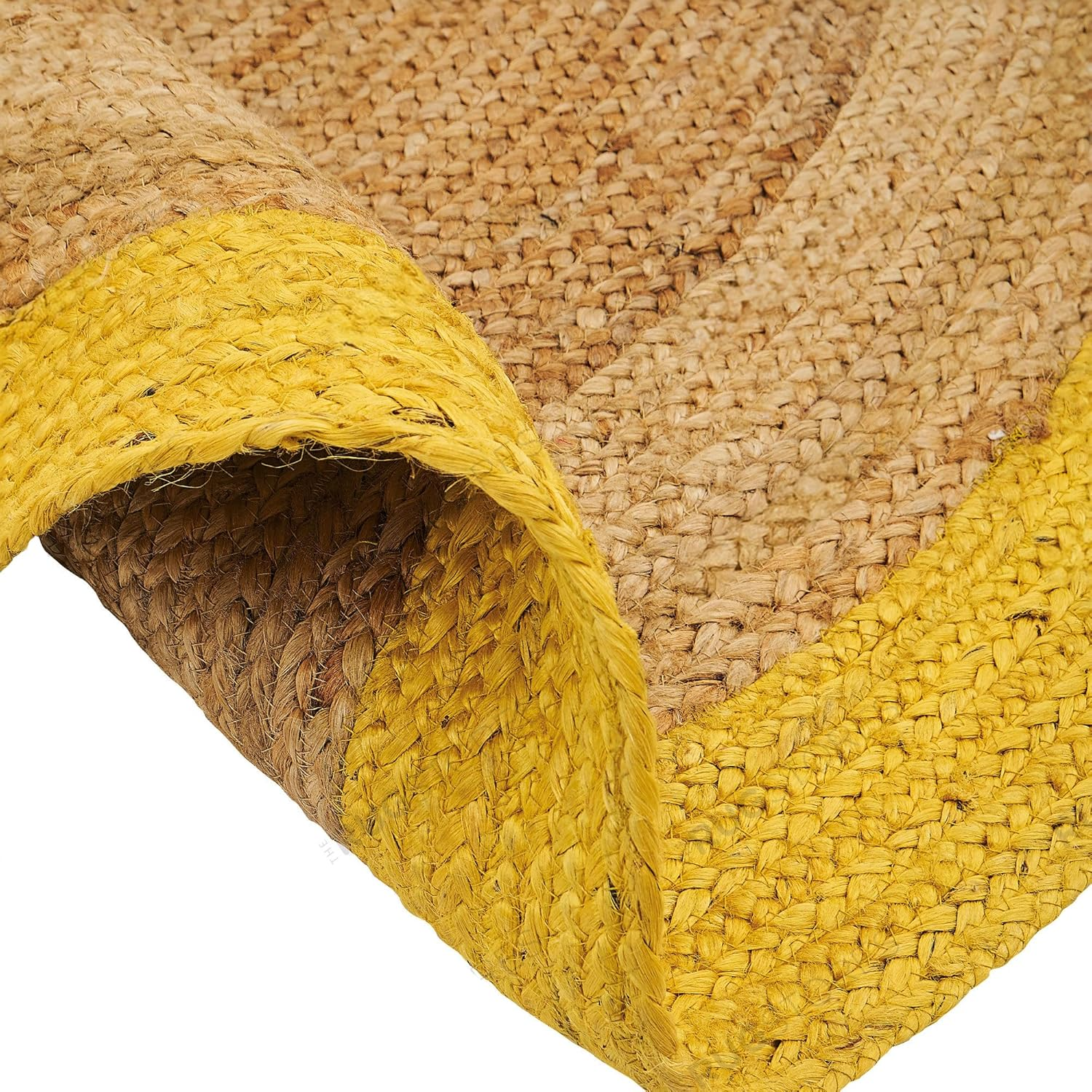 Yellow Jute Round Rug Natural Braided Area Rug Natural Braided Area Rug
